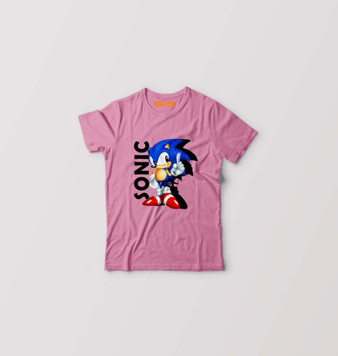 Sonic Kids T-Shirt for Boy/Girl-Pink-Ektarfa.online