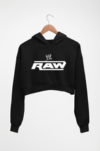 Load image into Gallery viewer, WWE RAW Crop HOODIE FOR WOMEN-Black-Ektarfa.online
