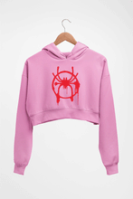 Load image into Gallery viewer, Spiderman Superhero Crop HOODIE FOR WOMEN-Light Baby Pink-Ektarfa.online
