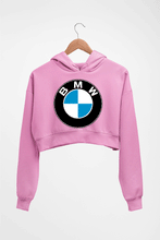 Load image into Gallery viewer, BMW Crop HOODIE FOR WOMEN-Light Baby Pink-Ektarfa.online
