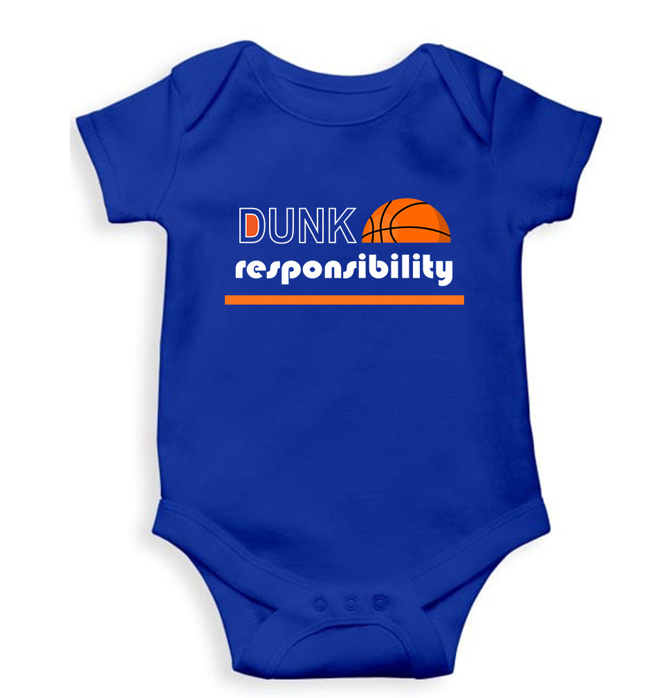 NBA Basketball Kids Romper For Baby Boy/Girl-0-5 Months(18 Inches)-Royal Blue-Ektarfa.online