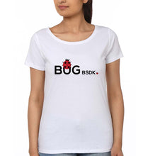 Load image into Gallery viewer, Bug Bsdk T-Shirt for Women-White-Ektarfa.online
