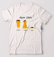 Load image into Gallery viewer, Gym Funny T-Shirt for Men-White-Ektarfa.online
