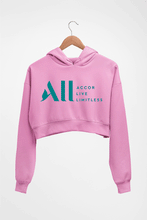 Load image into Gallery viewer, ACCOR LIVE LIMITLESS (ALL) Crop HOODIE FOR WOMEN-Light Baby Pink-Ektarfa.online
