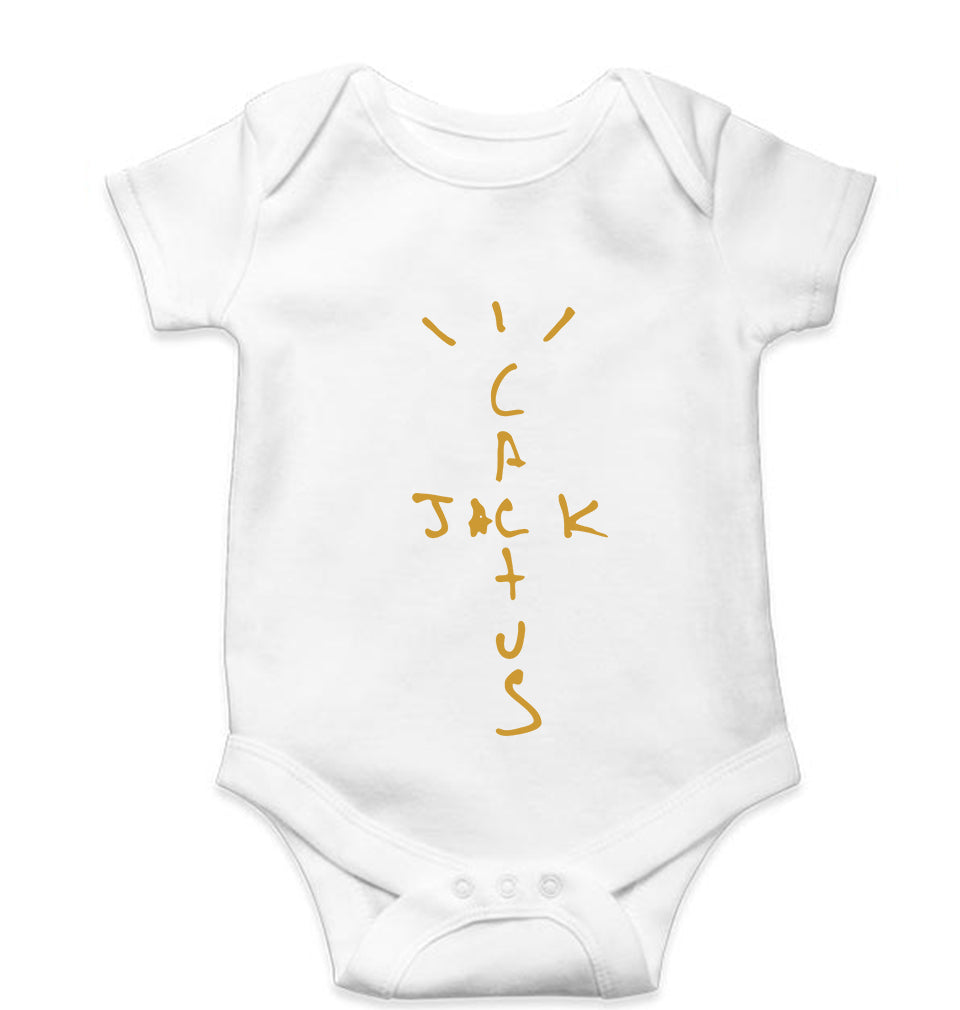 Cactus Jack Travis Scott Kids Romper For Baby Boy/Girl-0-5 Months(18 Inches)-White-Ektarfa.online