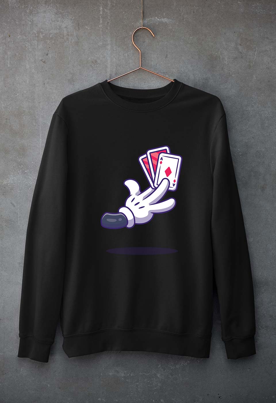 Poker Unisex Sweatshirt for Men/Women-Black-Ektarfa.online