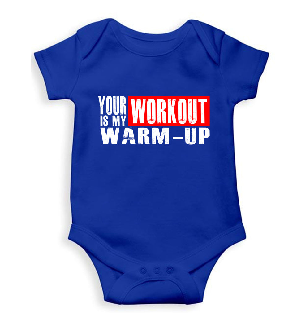 Gym Kids Romper For Baby Boy/Girl-Royal Blue-Ektarfa.online