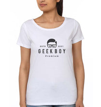 Load image into Gallery viewer, Geek T-Shirt for Women-White-Ektarfa.online
