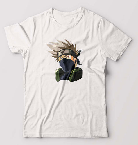 Hatake Kakashi T-Shirt for Men-White-Ektarfa.online