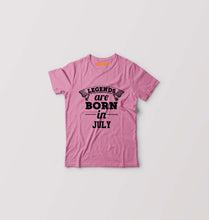 Load image into Gallery viewer, Legends are Born in July Kids T-Shirt for Boy/Girl-Pink-Ektarfa.online
