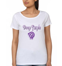 Load image into Gallery viewer, Deep Purple T-Shirt for Women-White-Ektarfa.online
