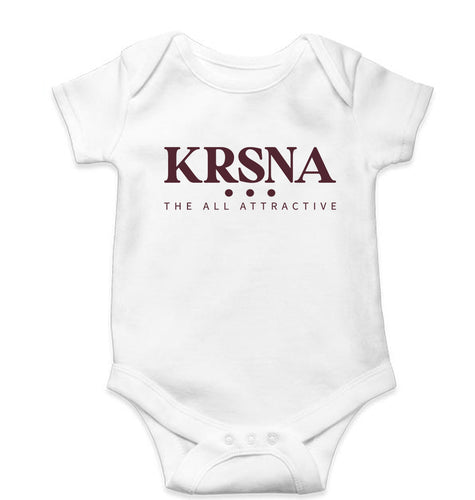 Krsna Kids Romper For Baby Boy/Girl-White-Ektarfa.online