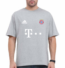 Load image into Gallery viewer, FC Bayern Munich 2021-22 Oversized T-Shirt for Men-Grey-Ektarfa.online
