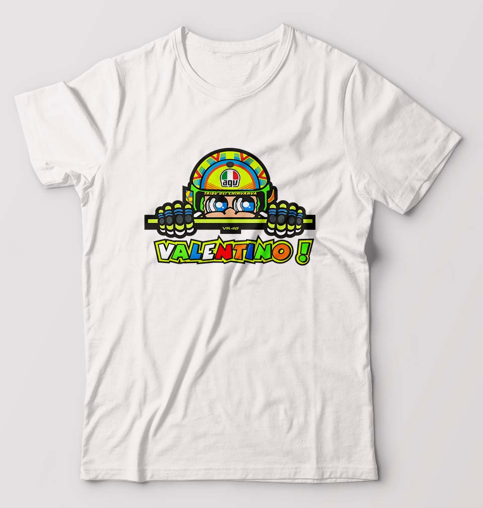 Valentino Rossi(VR 46) T-Shirt for Men-White-Ektarfa.online