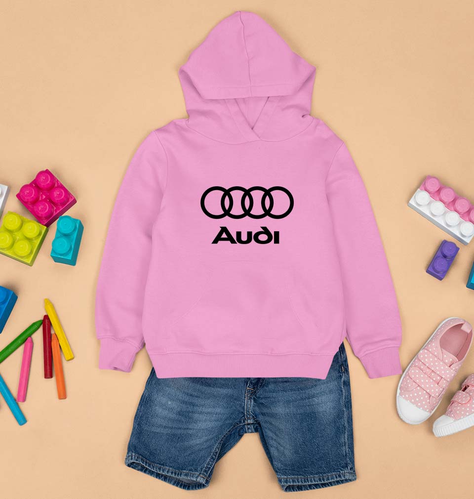 Audi Kids Hoodie for Boy/Girl-Light Baby Pink-Ektarfa.online
