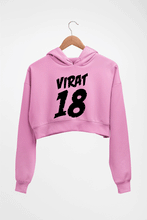 Load image into Gallery viewer, Virat Kohli Crop HOODIE FOR WOMEN-Light baby pink-Ektarfa.online
