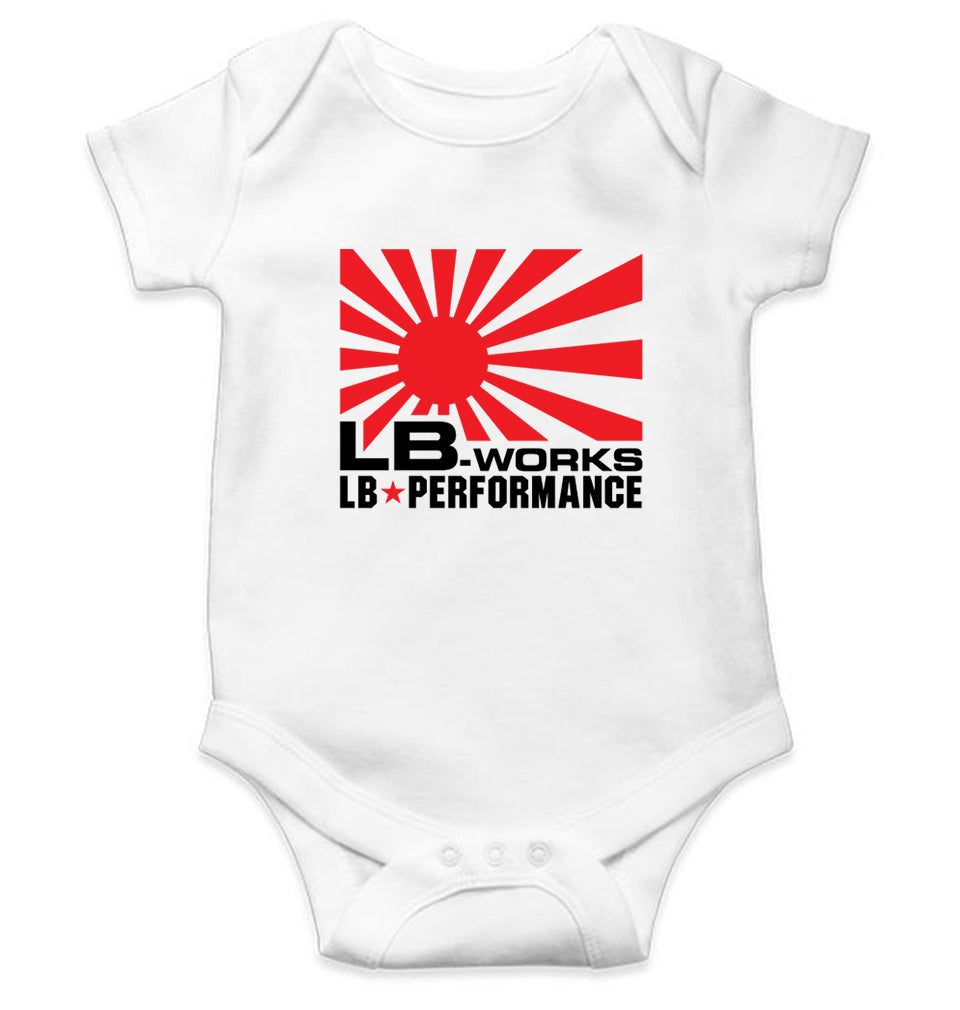 LB Works Performance Kids Romper For Baby Boy/Girl-0-5 Months(18 Inches)-White-Ektarfa.online