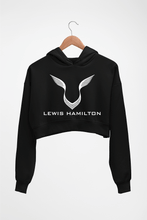 Load image into Gallery viewer, Lewis Hamilton F1 Crop HOODIE FOR WOMEN-Black-Ektarfa.online
