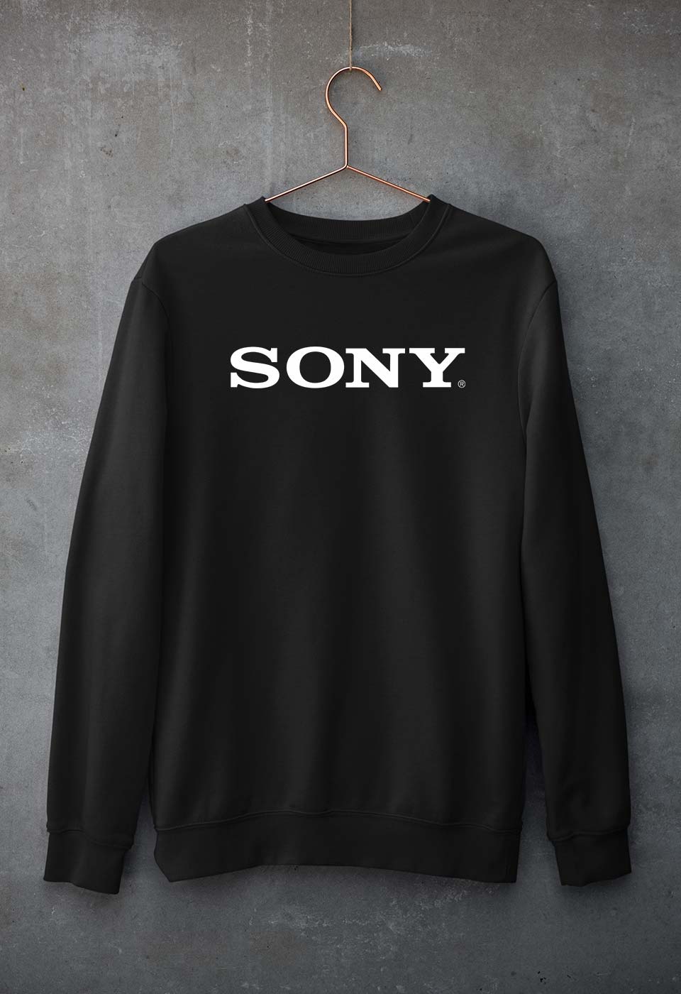 Sony Unisex Sweatshirt for Men/Women-Black-Ektarfa.online