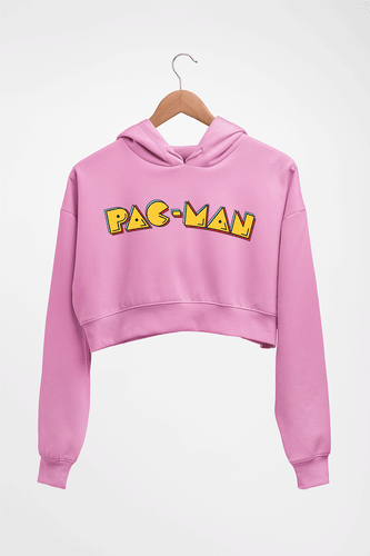 Pacman Crop HOODIE FOR WOMEN-Light Baby Pink-Ektarfa.online