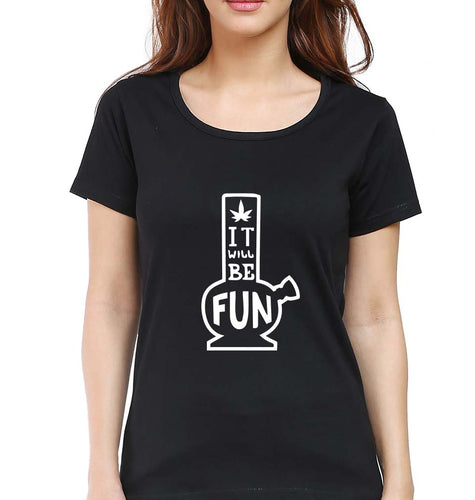 Bong T-Shirt for Women-Black-Ektarfa.online