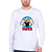 Load image into Gallery viewer, Popeye Full Sleeves T-Shirt for Men-White-Ektarfa.online
