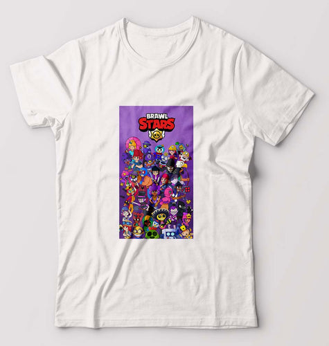 Brawl Stars T-Shirt for Men-White-Ektarfa.online