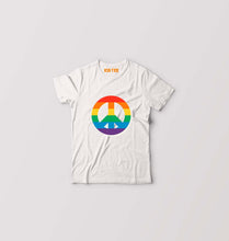 Load image into Gallery viewer, Peace Pride Kids T-Shirt for Boy/Girl-White-Ektarfa.online
