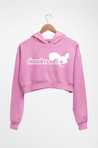 Deadmau5 Crop HOODIE FOR WOMEN-Light Baby Pink-Ektarfa.online