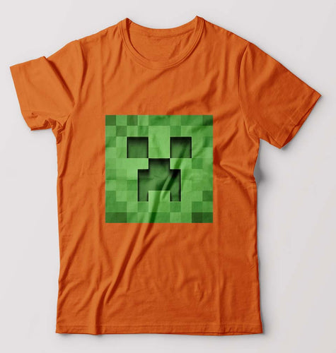 Minecraft T-Shirt for Men-Orange-Ektarfa.online