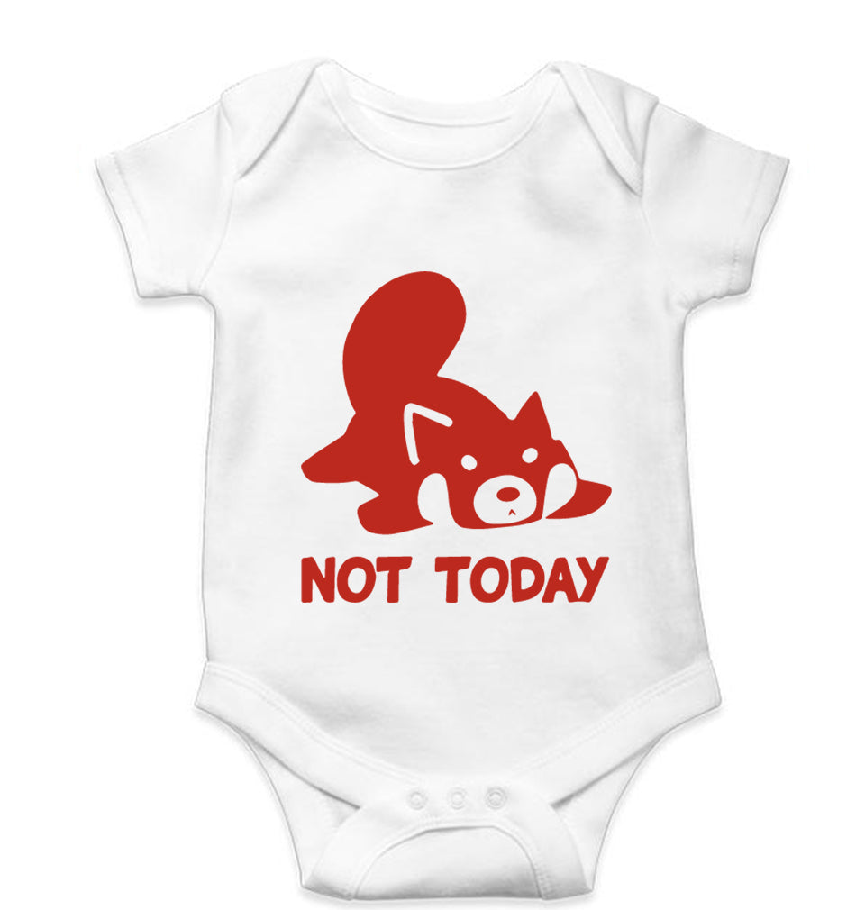 Rocket Raccoon Lazy Not Today Kids Romper Kids Romper For Baby Boy/Girl-0-5 Months(18 Inches)-White-Ektarfa.online