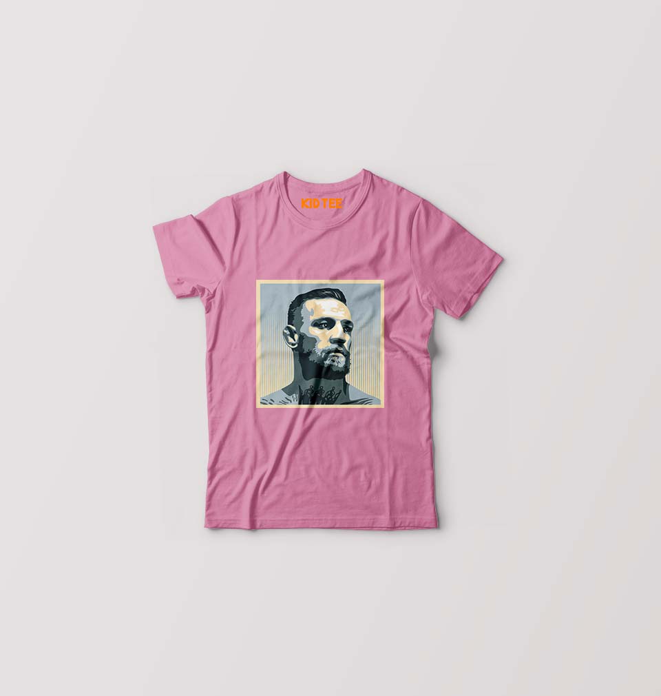 Conor McGregor UFC MMA T-Shirt for Boy/Girl-PInk-Ektarfa.online