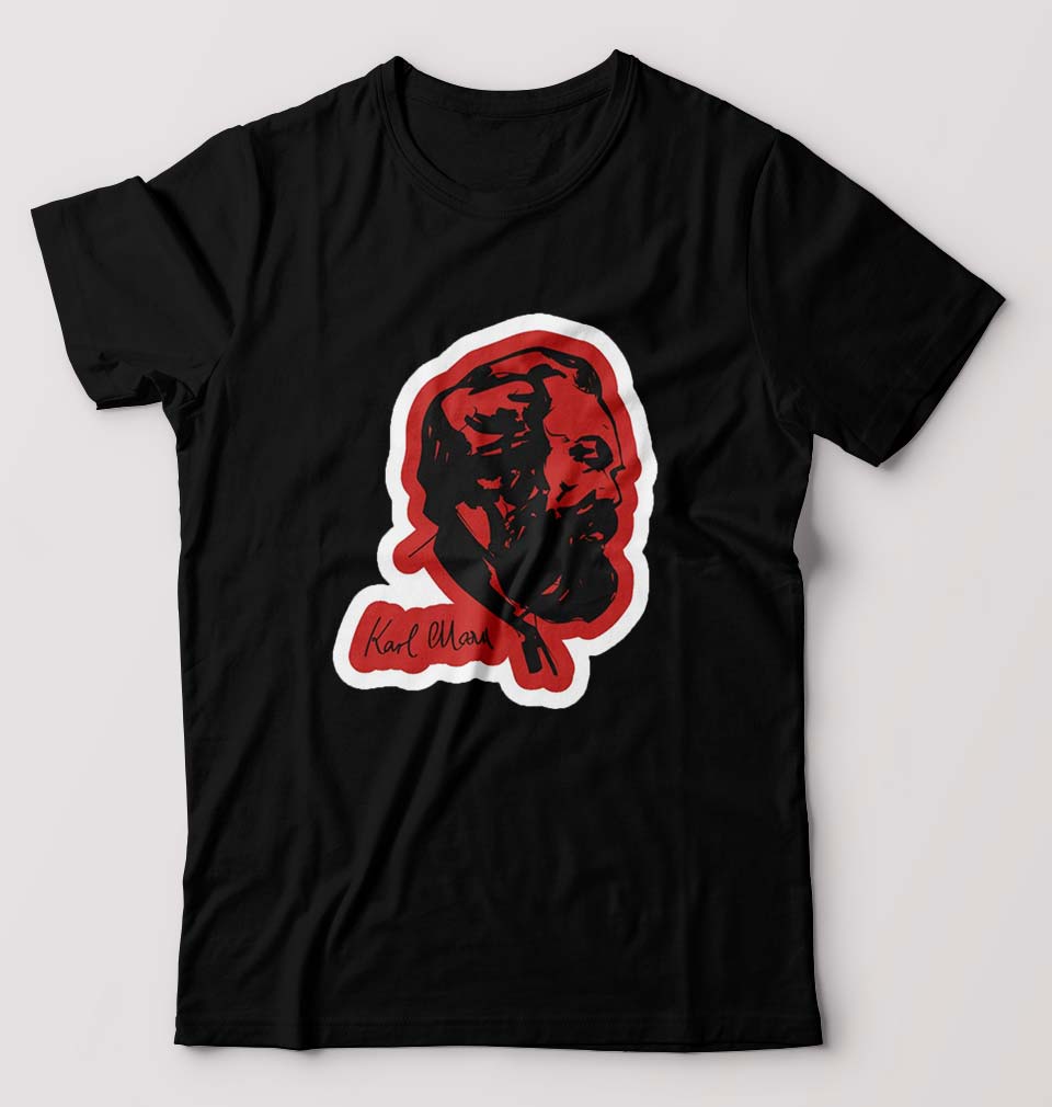 Karl Marx T-Shirt for Men-Black-Ektarfa.online