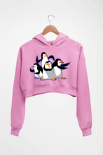 Load image into Gallery viewer, Penguins of Madagascar Crop HOODIE FOR WOMEN-Light Baby Pink-Ektarfa.online
