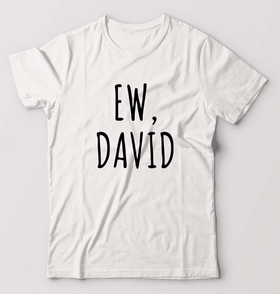 Schitts Creek EW David T-Shirt for Men-White-Ektarfa.online