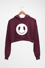 Load image into Gallery viewer, Headphone Eye Crop HOODIE FOR WOMEN-Maroon-Ektarfa.online
