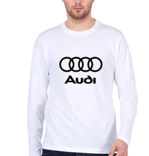 Load image into Gallery viewer, Audi Full Sleeves T-Shirt for Men-White-Ektarfa.online
