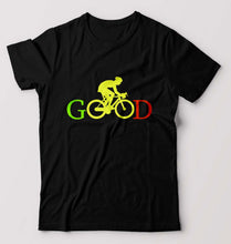 Load image into Gallery viewer, Cycling Good T-Shirt for Men-Black-Ektarfa.online
