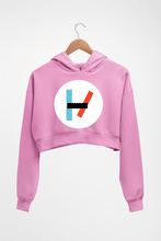 Load image into Gallery viewer, Twenty one pilots Crop HOODIE FOR WOMEN-Light Baby Pink-Ektarfa.online
