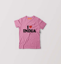 Load image into Gallery viewer, I Love India Kids T-Shirt for Boy/Girl-Pink-Ektarfa.online
