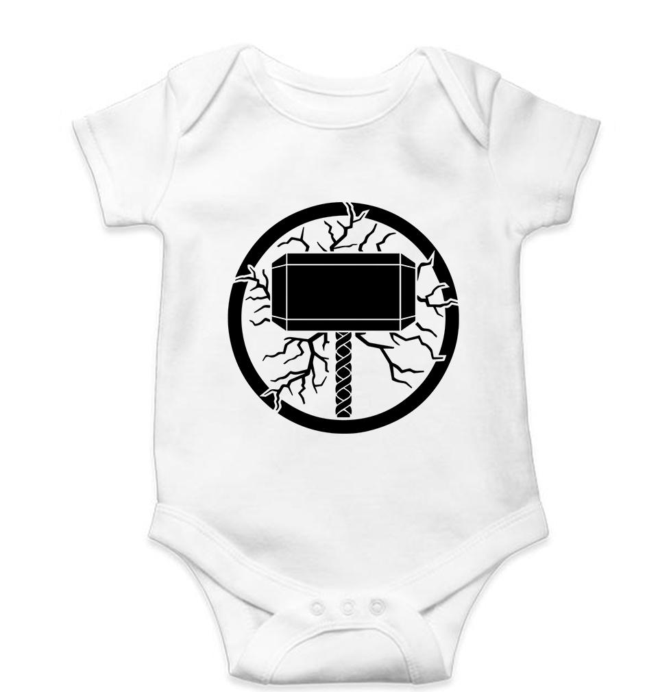 Thor Superhero Kids Romper For Baby Boy/Girl-White-Ektarfa.online
