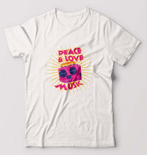 Load image into Gallery viewer, Psychedelic Music Peace Love T-Shirt for Men-White-Ektarfa.online

