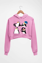 Load image into Gallery viewer, Penguins of Madagascar Crop HOODIE FOR WOMEN-Light Baby Pink-Ektarfa.online
