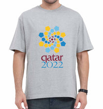 Load image into Gallery viewer, FIFA World Cup Qatar 2022 Oversized T-Shirt for Men-Grey-Ektarfa.online
