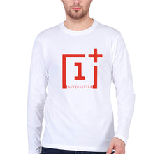 Load image into Gallery viewer, OnePlus Full Sleeves T-Shirt for Men-White-Ektarfa.online
