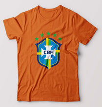 Load image into Gallery viewer, Brazil Football T-Shirt for Men-Orange-Ektarfa.online
