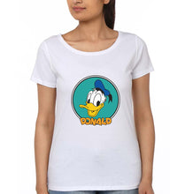 Load image into Gallery viewer, Donald Duck T-Shirt for Women-White-Ektarfa.online

