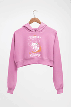 Load image into Gallery viewer, Fishing Crop HOODIE FOR WOMEN-Light Baby Pink-Ektarfa.online
