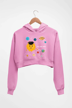Load image into Gallery viewer, Solar System Crop HOODIE FOR WOMEN-Light Baby Pink-Ektarfa.online
