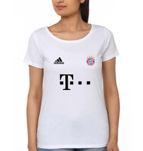Load image into Gallery viewer, FC Bayern Munich 2021-22 T-Shirt for Women-White-Ektarfa.online
